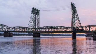 I-5 bridge at sunset