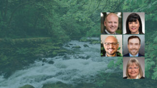 headshots of the 5 Clark County Councilors